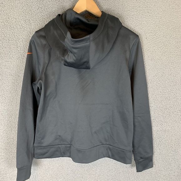 Denver Broncos Nike Hoodie Mens Small Gray Dri-Fit Sweatshirt - Picture 3 of 7